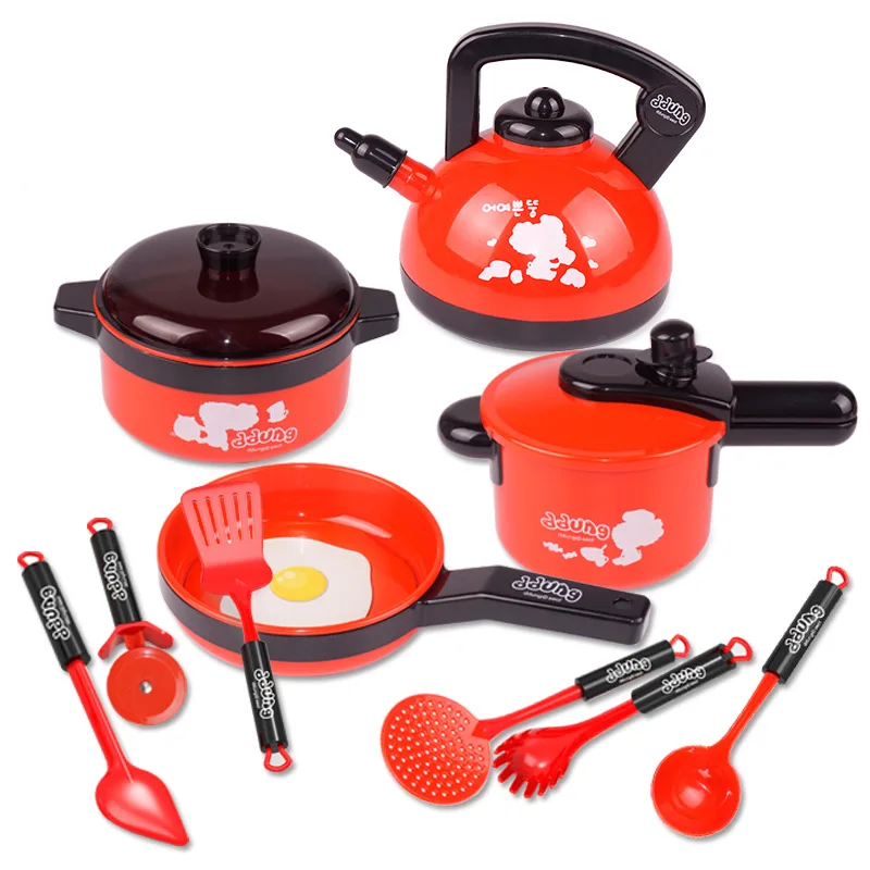 

Children Kitchen Toys Simulation Mini Cooking Model Toy Baby Kitchenware Set Toys Kids Early Educational Toys Pretend Play