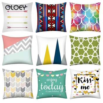 

New Christmas Gift Printing Cushion Cover Polyester Soft Blanket Cushion Cover Home Bedroom Decorative Cushion Cover 9 Styles .