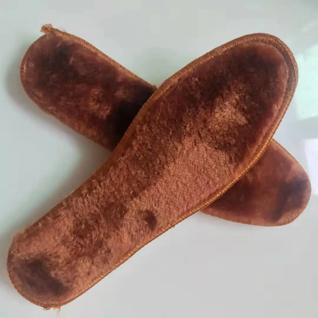 

Red Star Yake Winter Warm Men And Women Breathable Sweat Absorbing Deodorizing Thick Brushed Wool Felt Not Shed Cotton Insole