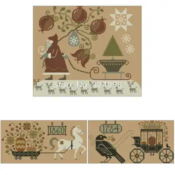 

Halloween witch castle patterns Counted Cross Stitch 11CT 14CT 18CT DIY Chinese Cross Stitch Kit Embroidery Needlework Sets