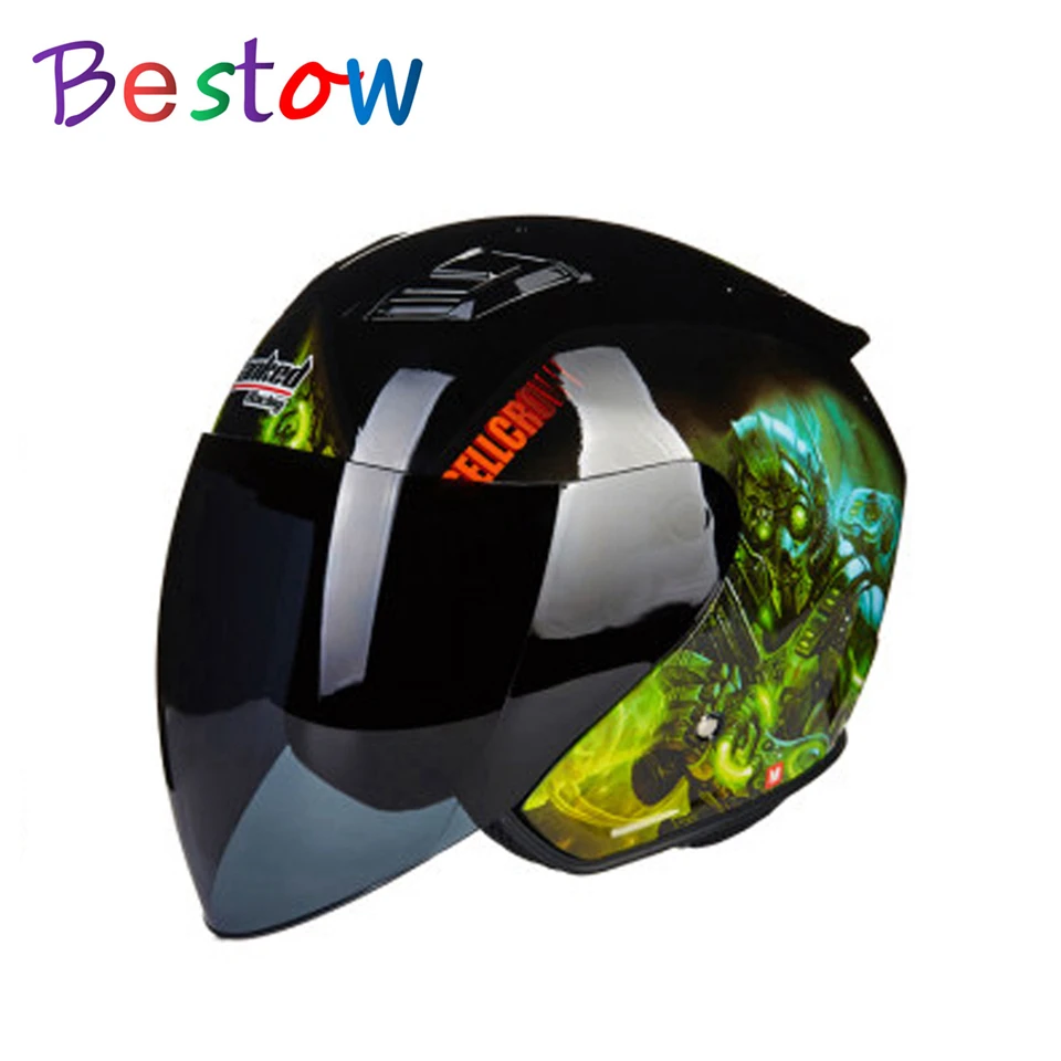 

Universal Men/Women Motorcycle Electric-scooter Helmet Anti-fog Half Covered Tanked Racing T536 four seasons Helmet