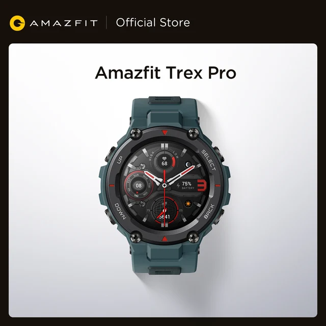 Global Version Amazfit Trex Pro Gps Outdoor Smartwatch Waterproof 18-day  Battery Life 390mah Smart Watch For Android Ios Phone - Smart Watches -  AliExpress