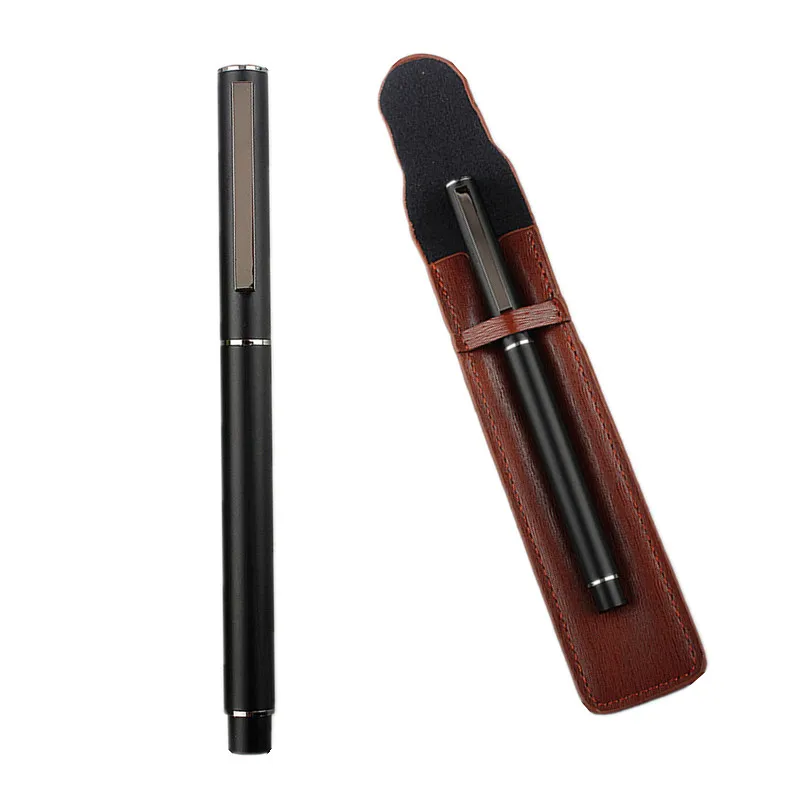 

Чернильная перьевая ручка, черный титановый тонкий перьевой карандаш в деловом офисе