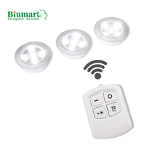 Большой круглый беспроводной пульт дистанционного управления 3* AAA на батарейках 5 светодиодный супер яркий под шкаф кухонный шайба светильник