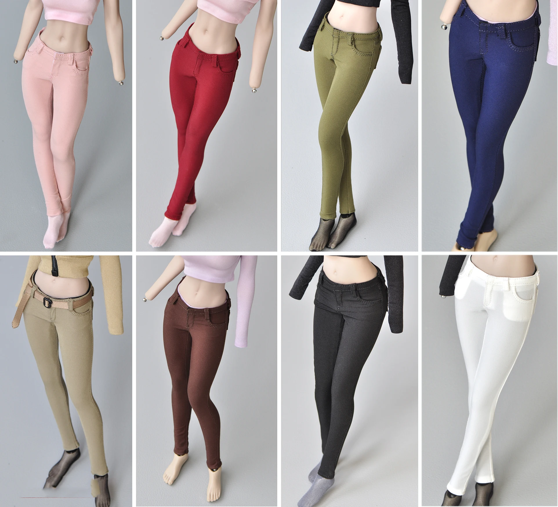 

1/6 Soldier Model Accessories Clothes Slim Stretch Trend Pencil Pants Model for 12" tbl ph Action Figure Doll