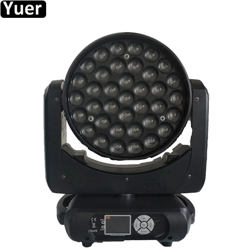 

YUER High Power Moving Head Light 37X15W RGBW 4IN1 LED Beam ZOOM WASH 3IN1 Stage Effect Lighting DJ Disco Party DMX512 Control