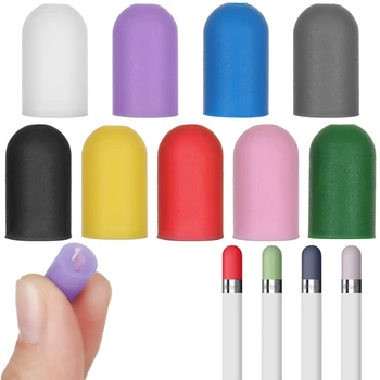 

1PC Soft Silicone Replacement Tip Case Protective Cover Skin For Apple Pencil Touchscreen Stylus Pen Cap Anti-lost Pen Cover