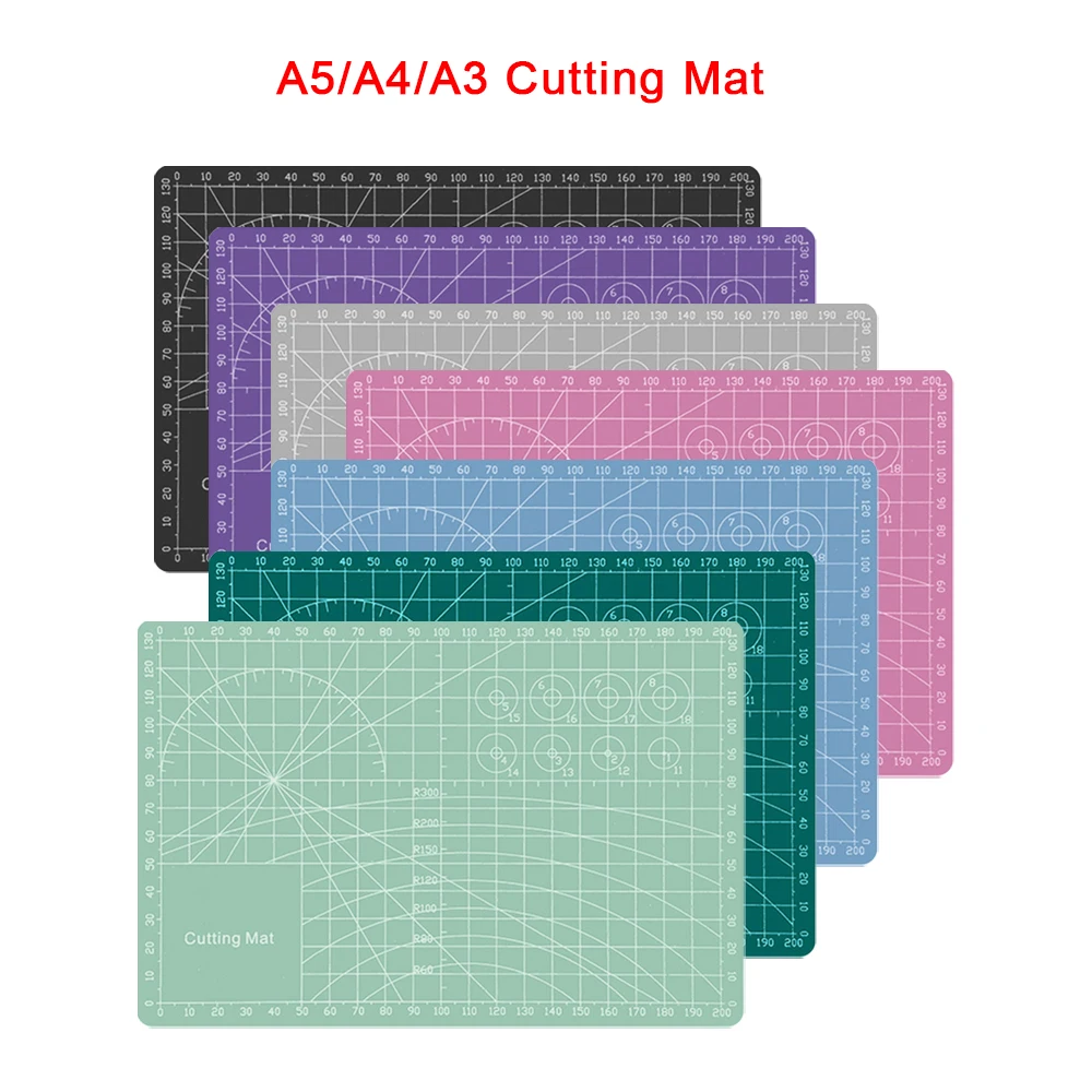 

A3/A4/A5 PVC Cutting Mat Cutting Pad Patchwork Cut Pad Patchwork Tools Manual DIY Tool Cutting Board Double-sided Self-healing