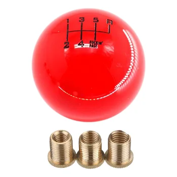 

Knob Ball Cart Shift Knob 5 Speed Shift Gear Knob Universal Shift Lever Control Knob Red