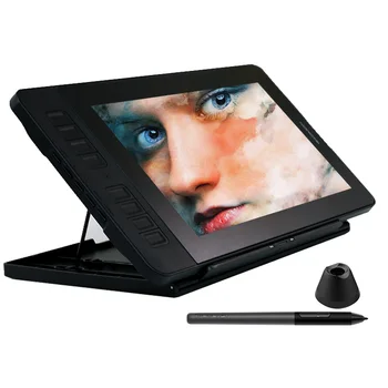 شراءقاومون PD1161 IPS HD لوح رسم شاشة عرض قلم الرسم مع 8192 مستويات القلم خالية من البطارية وحامل قابل للتعديل