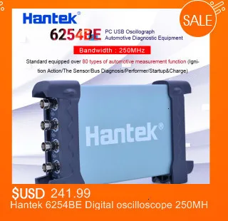 Hantek 6074BE Серия комплект I 4CH 70MHZ автомобильное диагностическое оборудование действие зажигания/датчик/автобус Диагностика/перфоратор/Запуск