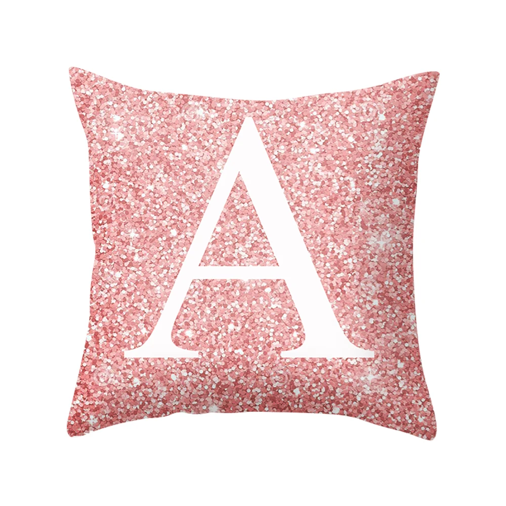 pink 45x45cm Современные Простые Декоративные наволочки, принт, наволочки из полиэстера, наволочки для дома, вечерние, для отеля, текстиль, 45 см* 45 см - Color: pink 45x45cm