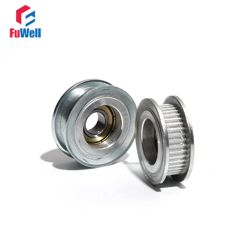 Polia de Correia 40t mm 11 mm 2gt Idler Largura da Correia Gt2 com sem Dentes 10 mm Furo 40 Dentes Rolamento Polia