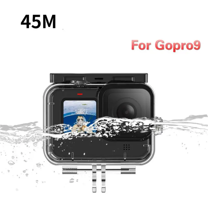 

Waterproof Housing Case For GoPro Hero 9 Black Diving Protective Underwater Dive Cover Anti-fog Film For Go Pro 9 Accessories