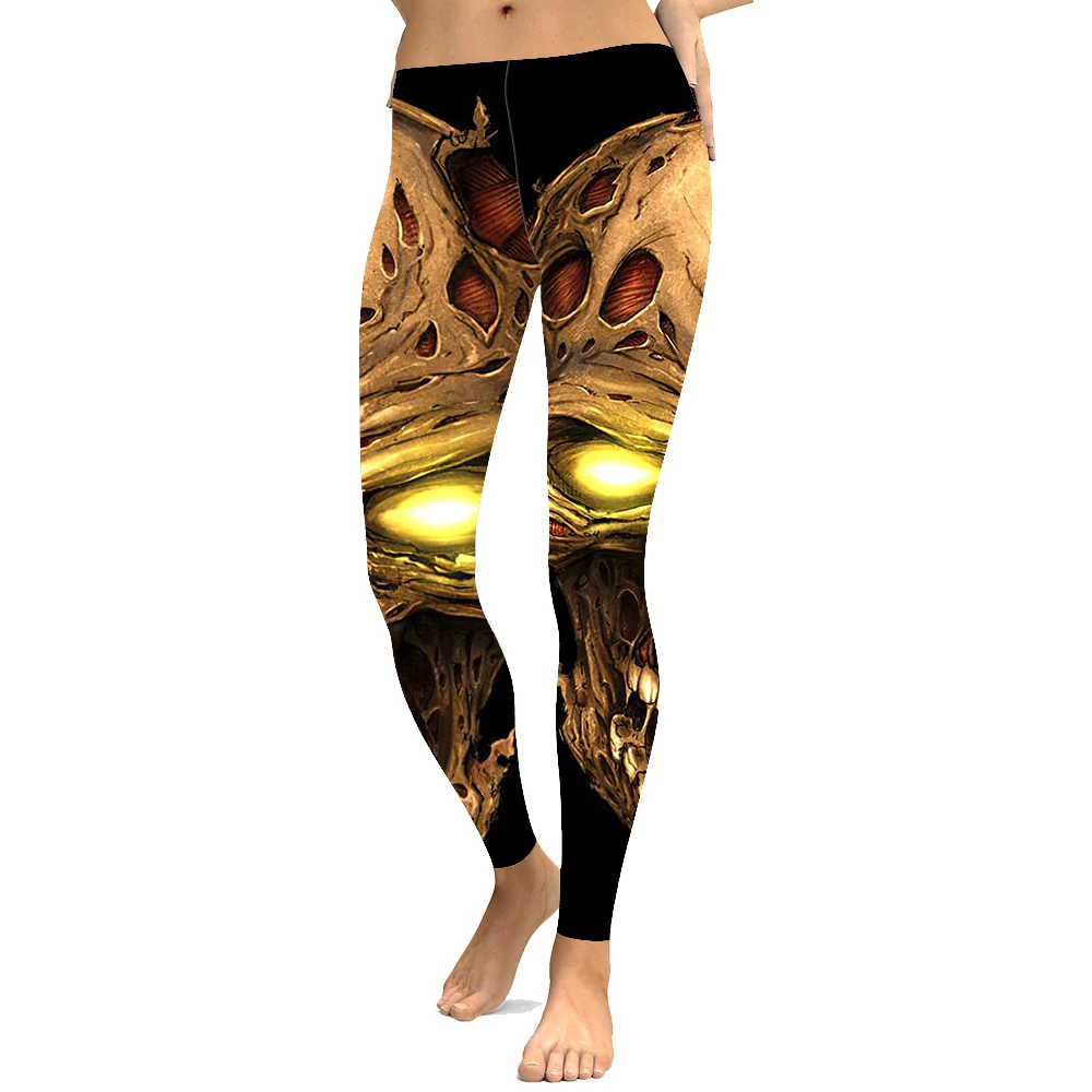 Sexy Leggings Women's Indian Skull Leggings Digital Print Pants Trousers Stretch Pants Plus Size