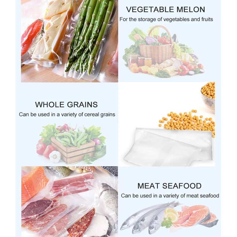 ATWFS вакуумные пакеты для запечатывающего устройства Кухня Vacum сумка вакуумные мешки для хранения для Еда упаковки рулонов 12/17/20/25/28 см* 500 см