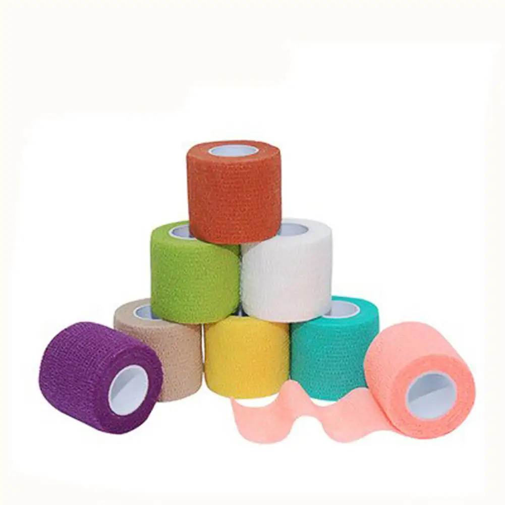 

5cm*4.5m Non-woven Fabric Self-sticking Sports Tape Volleyball Finger Guard Basketball Ankle Knee Guard Bandage