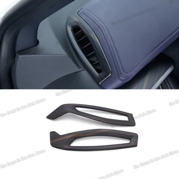 

lsrtw2017 peach wood color abs car dashboard air conditioning vent trims for toyota chr 2017 2018 2019 2020 c-hr accessories