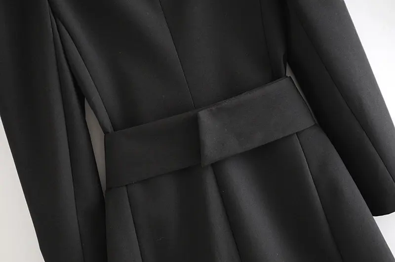 Черные футболки с v-образным вырезом вечерние платье зимние Для женщин с длинным рукавом Мини платье с пышными рукавами двубортный блузки Элегантный vestido