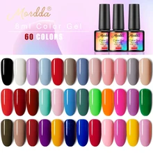 Mordda Gel UV LED Gel Varnish SOAK Off Nail Lacquer Tahan Lama Hybrid Gel Lukisan untuk Rumah Anda matte Top Coat(China)