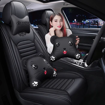 

Full Coverage Eco-leather auto seats covers PU Leather Car Seat Covers for ford explorer 5 figo focus 1 2 3 mk1 mk2 mk3 fusion