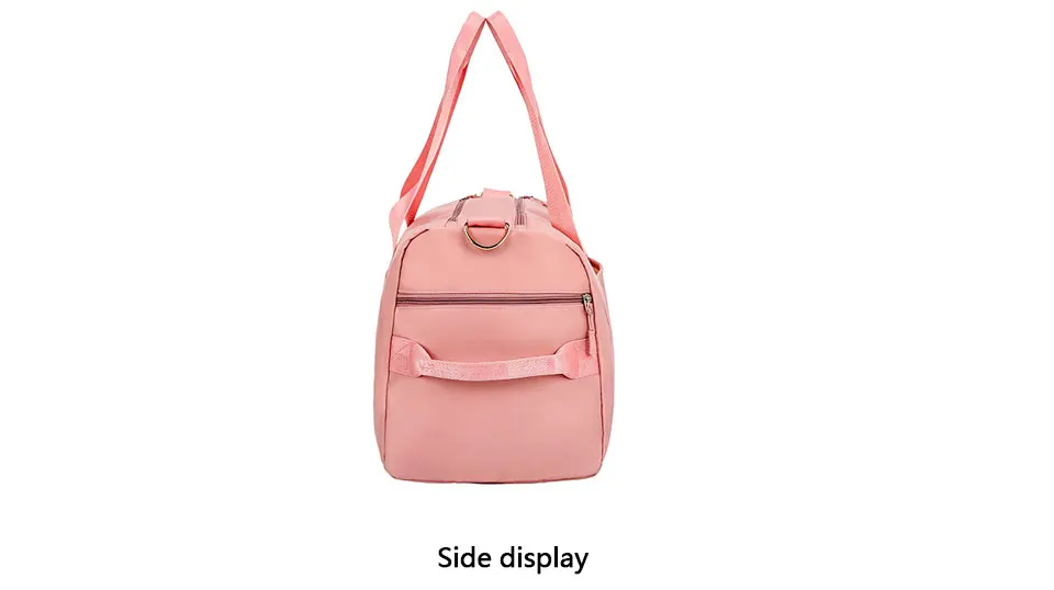 Aoheng Goedkope водонепроницаемый Оксфорд Vrouwen Sporttas met Schoenen Compartiment voor Sport Zwemmen Reizen fitness Duffels Roze