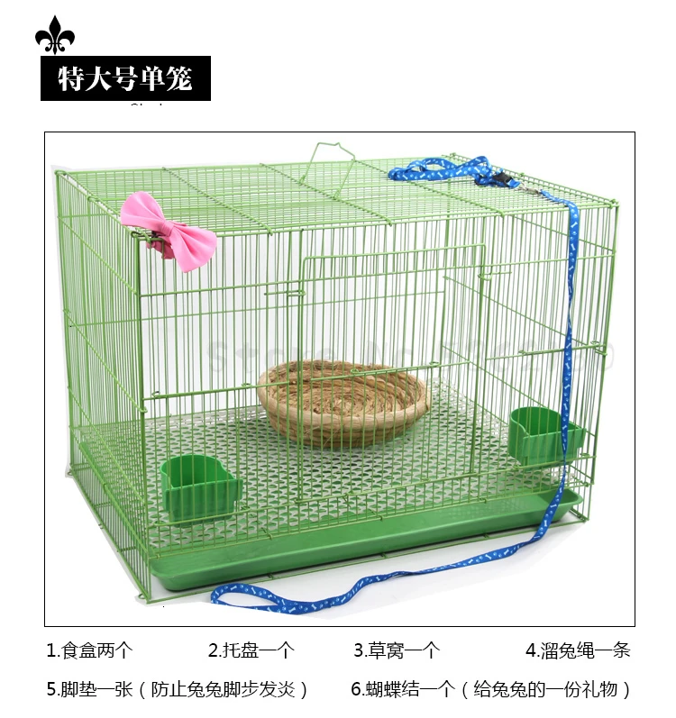 Rabbit cage extra large rabbit cage Dutch pig mouse drooping rabbit breeding cage pet rabbit Dutch rat nest