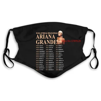 

Ariana Grande Sweetener World Tour Dates Black Reprint Design Basic Mask women kid's PM2.5