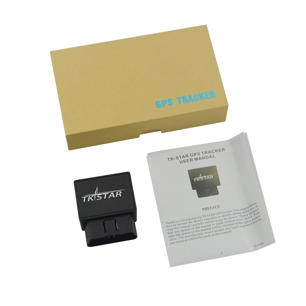 TK STAR TK816 Car OBD II GPS GPRS Tracker TK816 , sms tracking on google map APP and Android real time tracking with shock alarm mini gps tracker GPS Trackers