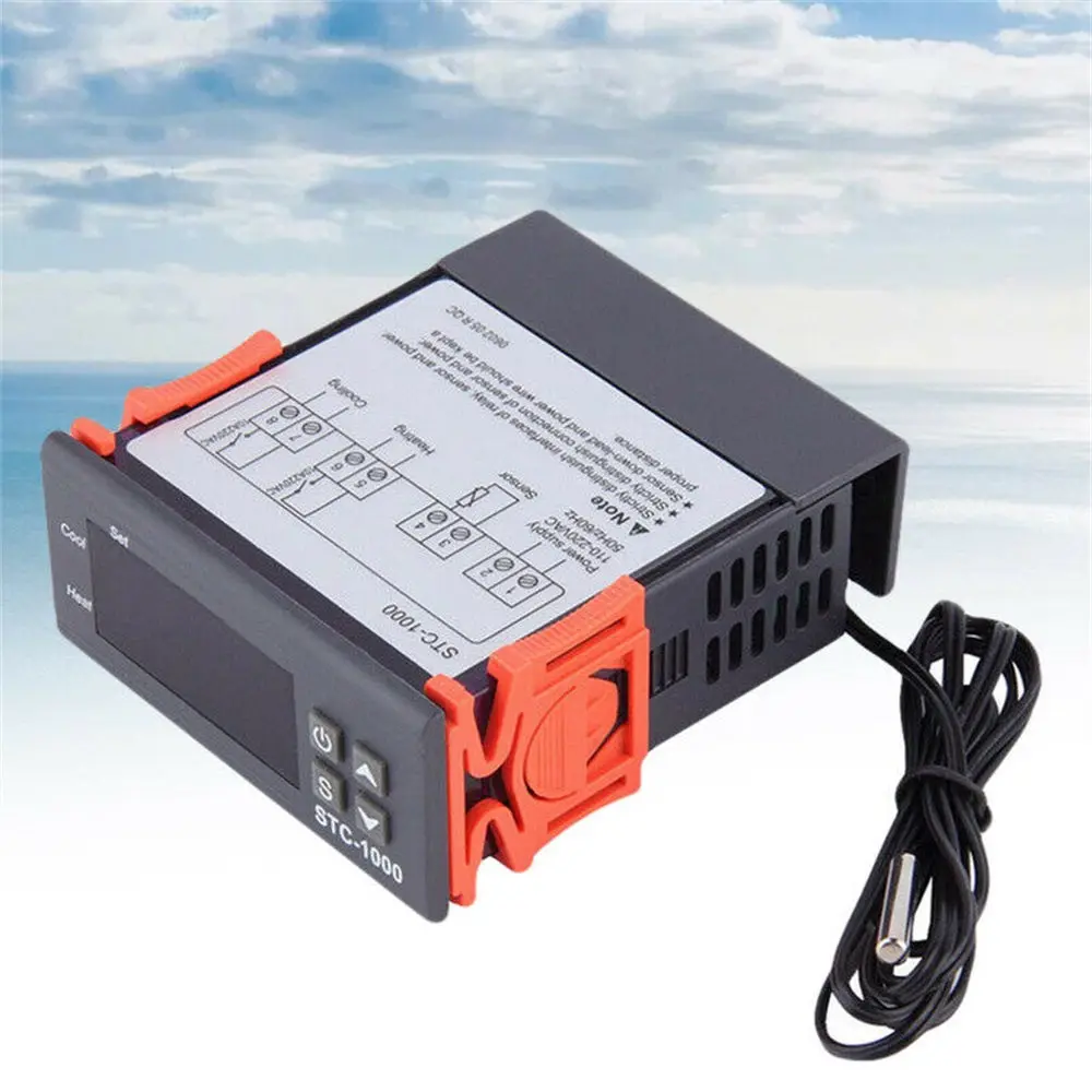 

220V STC-1000 Digital Temperature Thermostat Controller Auto Heating & Cooling