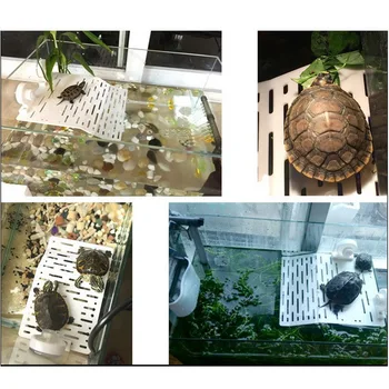 

New1Pcs Plastic Turtle Decoration Platform Crawler Sun Roof Island Turtle Climb Shelf Aquarium Tools10