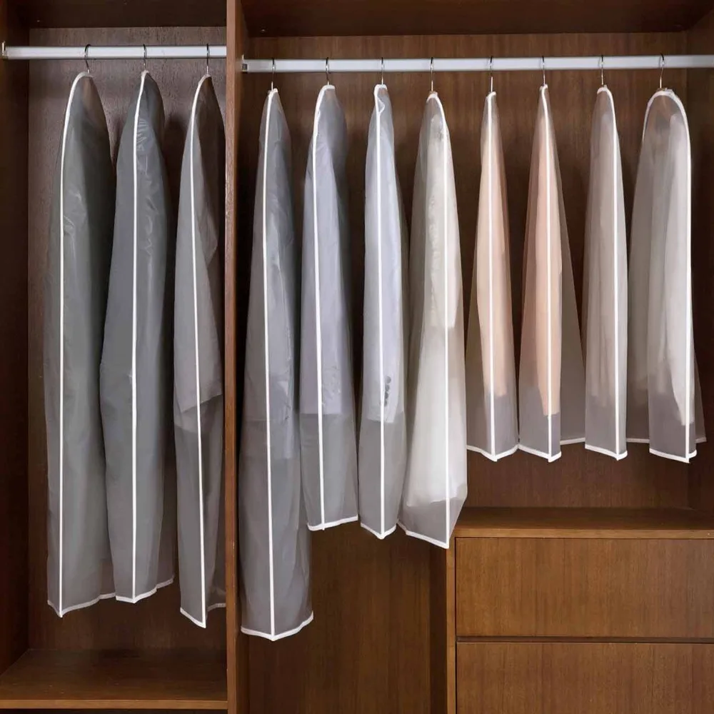10 шт. пылезащитный чехол Чехол сумки прозрачный шкаф для хранения чехол для защиты от пыли чехол для одежды сумки для одежды