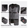 Bauskydd High Quality Men Male Female Outdoor Workwear Mens Work Vests Multifunction Tool Multi Pockets Vests Blue/Grey 6
