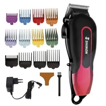 Регулируемая профессиональная мощная машинка для стрижки волос перезаряжаемая машинка для стрижки волос Электрический триммер для волос мужской парикмахерский инструмент