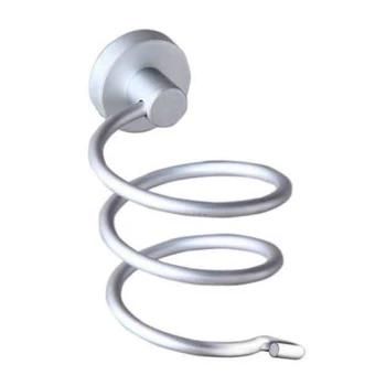

Wall Mount Spiral Hair Dryer Holder Rack,,