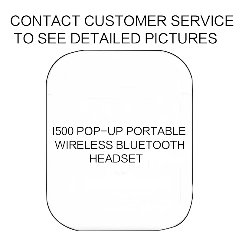 I500 Pop Up Portable Wireless Bluetooth Earphones Touch Control Headsets Stereo Earbuds with