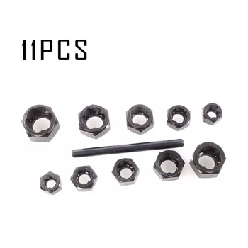 

11pcs 3/8 1/2 Bolt Nut Remover Damaged Extractor Stripped Rusted Socket Wrench