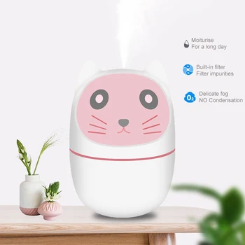 

ELOOLE Cute Cat Pet Air Humidifier USB Nebulisation Diffuser For Car Home Essential Oil Mist Maker Air Fresher