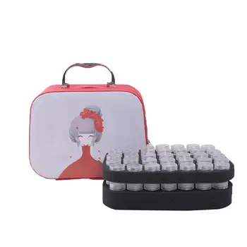 

70 Bottles Diamond Painting Accessories Storage Case Handbag DIY Jewelry Beads Diamond Embroidery Tools Container Storage Box