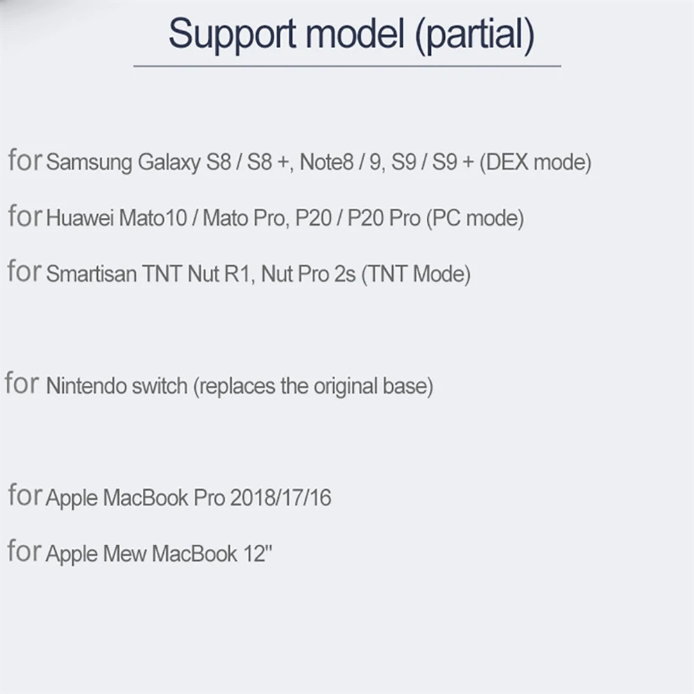 USB C концентратор type C-HDMI для samsung Galaxy Note 10 Plus DEX type C концентратор разветвитель несколько type-C-USB 3,0 USB 2,0 PD зарядка