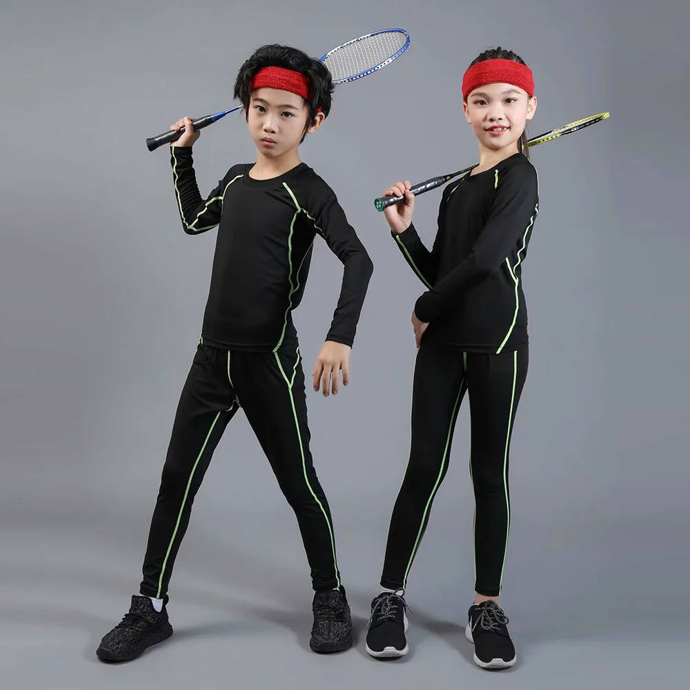 Winter thermal underwear set kids warm thermo underwear homme male long johns boys girls lucky johns fitness quick drying