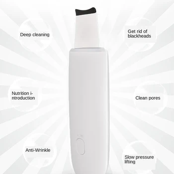

Ultrasonic Nano Ion Skin Scrubber Cleaner Face Lifting Peeling Extractor Deep Cleaning Facial Pore Cleaner Skin Care Device