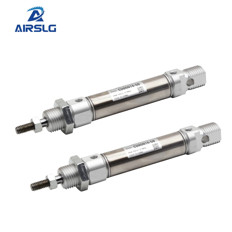 Cilindro Pneumático da Almofada de ar tipo Smc Iso Padrão Atuação Dupla Haste Simples Cd85n Curso 16 20 25 mm 10200 mm