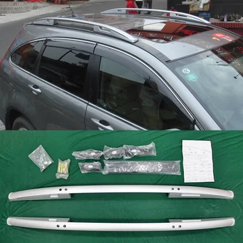 

For Honda CR-V CRV Silver Roof Rack 2007 to 2011 Aluminium Alloy Car Black Roof Rack Side Rails Bars Outdoor Travel Luggage 2Pcs