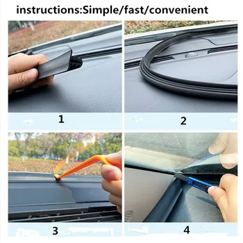 

Car-Styling Dashboard Sealing Strip Stickers Accessories for bmw e60 nissan subaru forester hyundai creta haval h6 ix35 ix25