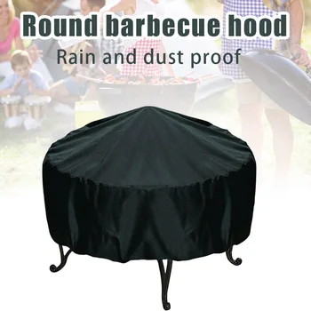 

Fire Pit Cover Round Brazier Stove Cover Waterproof Windproof Sun Protection for Outdoors UD88