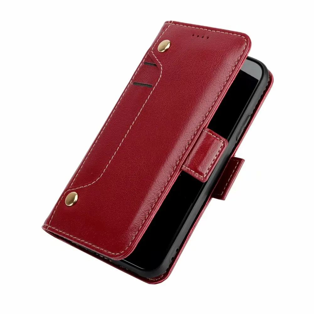 

Pure 100% Luxury mobile Phone Case Leather Flip Wallet Stand Cover For iPhone11 X XR XS MAX 11Pro 7 8Plus Cases