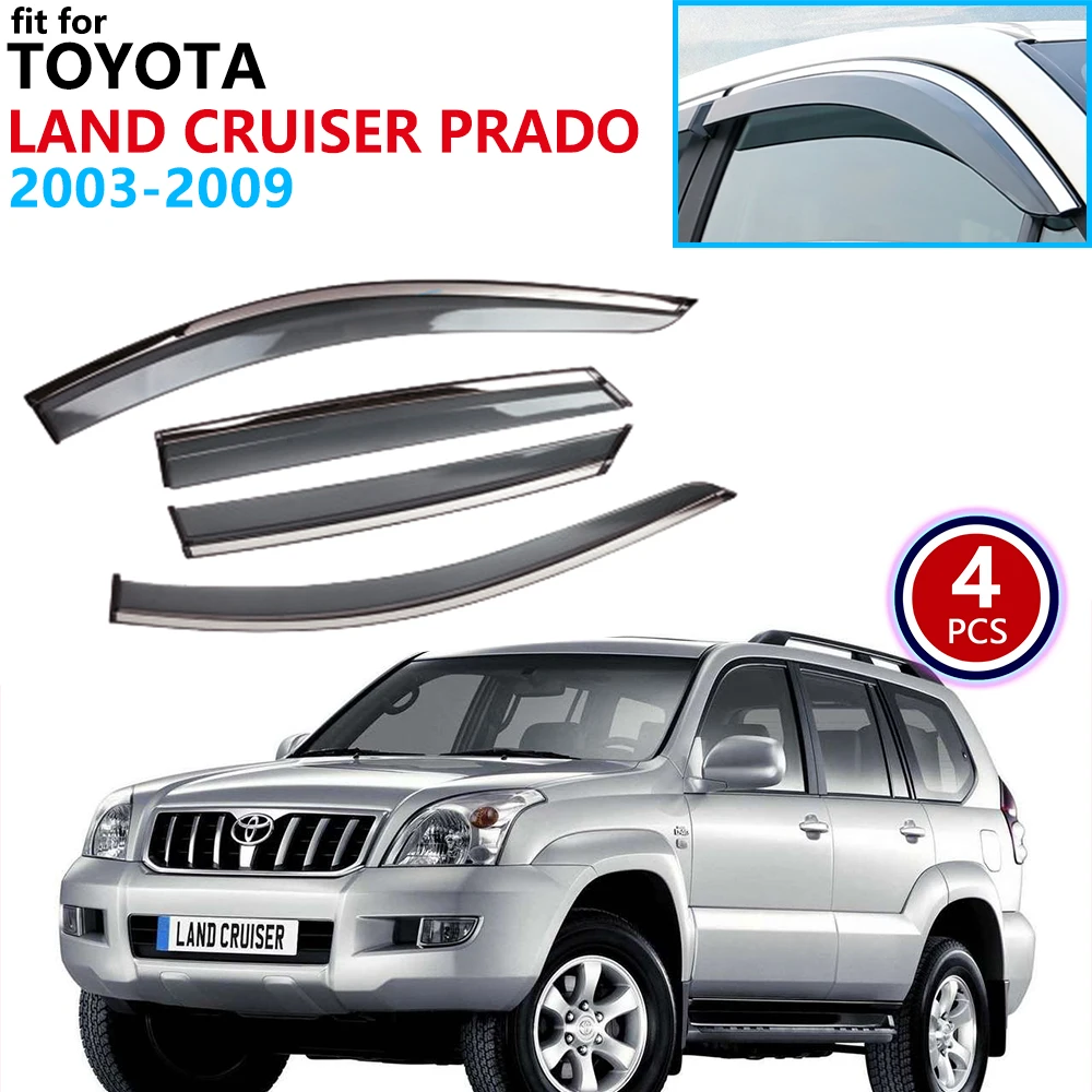 Для Toyota Land Cruiser Prado Lexus GX 470 120 J120 2003 ~ 2009 оконный козырек вентиляционные навесы
