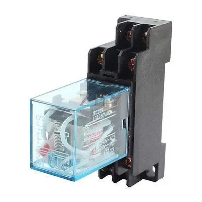 

LY2NJ AC 200/220V Coil 2NO 2NC 8Pin Power Electromagnetic Relay w PTF08A Socket