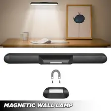 Магнитный регулируемый вращающийся настенный светильник USB Перезаряжаемый светодиодный светильник для спальни с затемнением прикроватная тумбочка для спальни кабинет сенсорный датчик для чтения